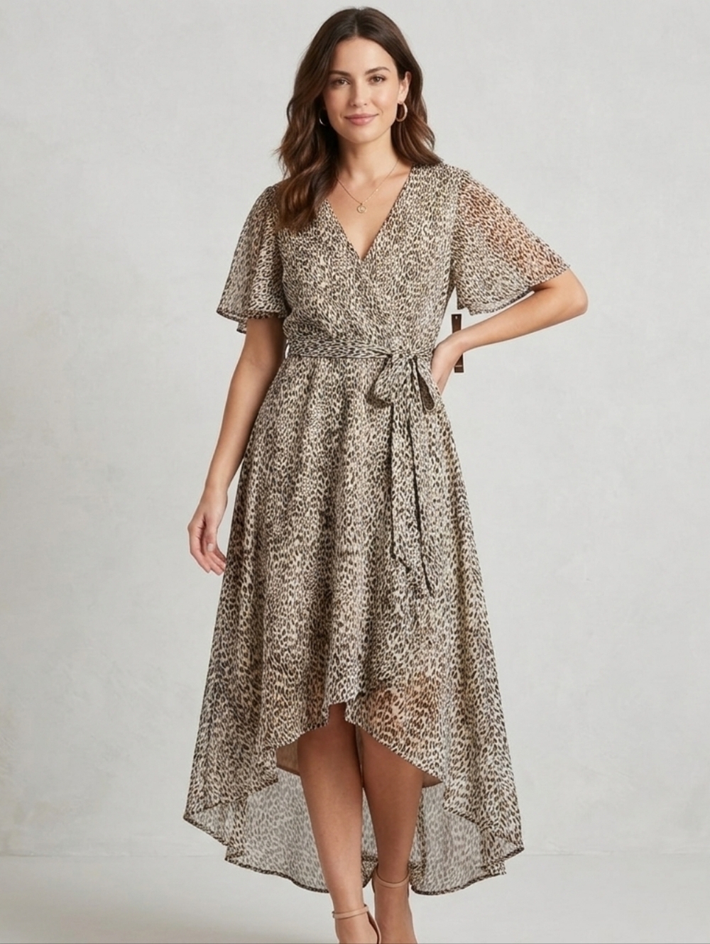 Massini Animal Dress Size Medium Leopard Pattern New With Tag